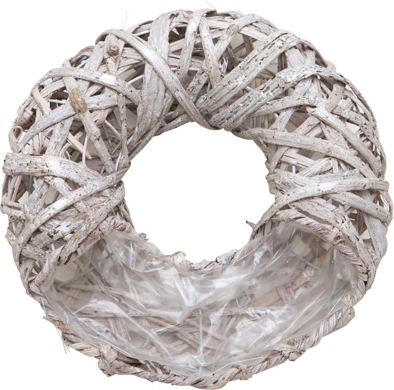 ドーナッツリース・M　ウォッシュホワイト