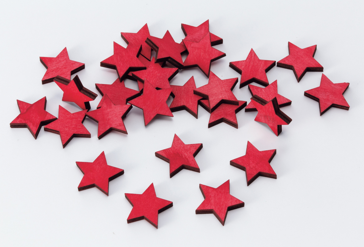 スターチップ・小　レッド　※色目に注意(入荷しました商品は写真の色目より落ち着いた色になっております)