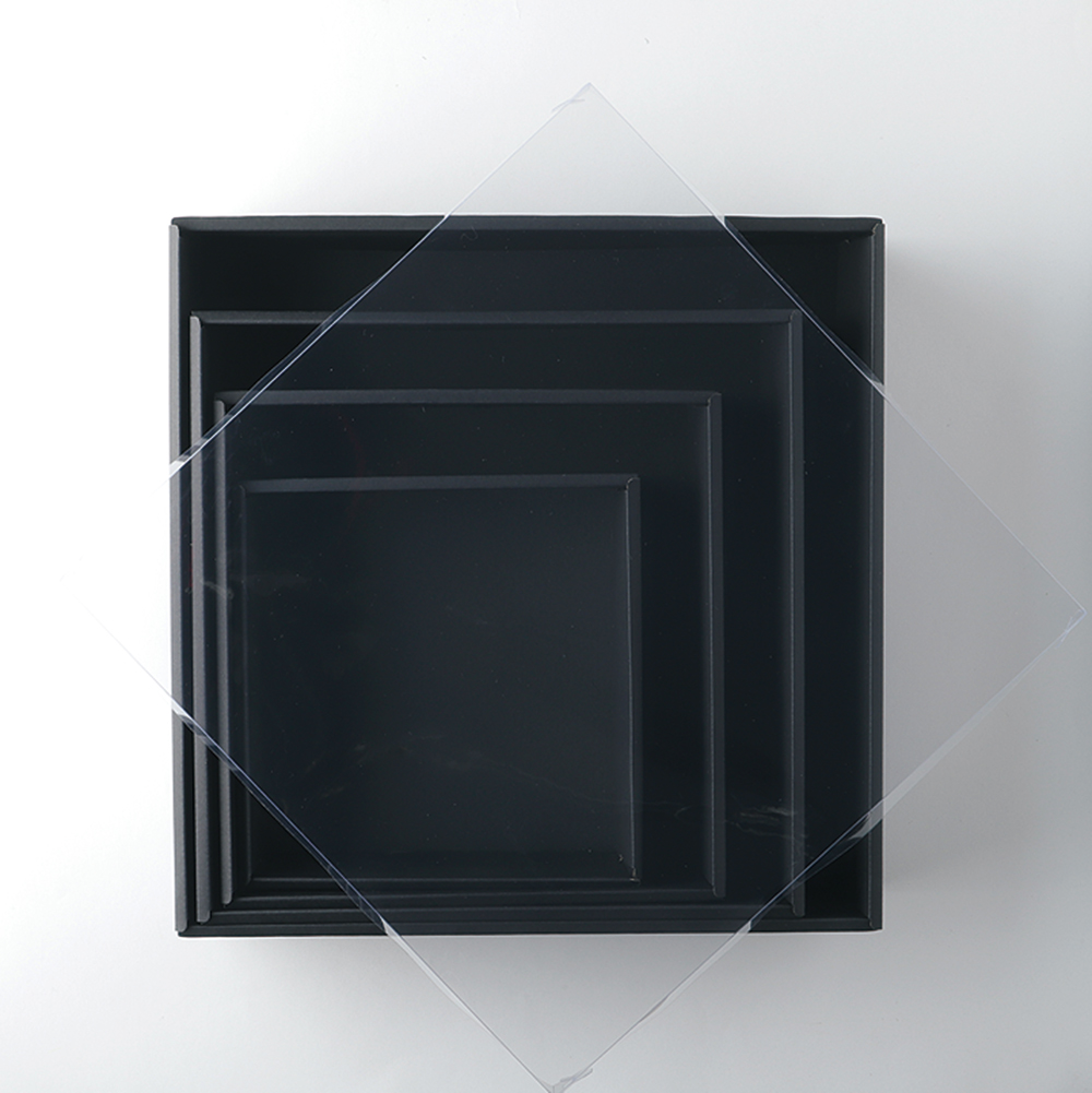 リースボックス(５箱セット)　ブラック　30cm×30cm　87265