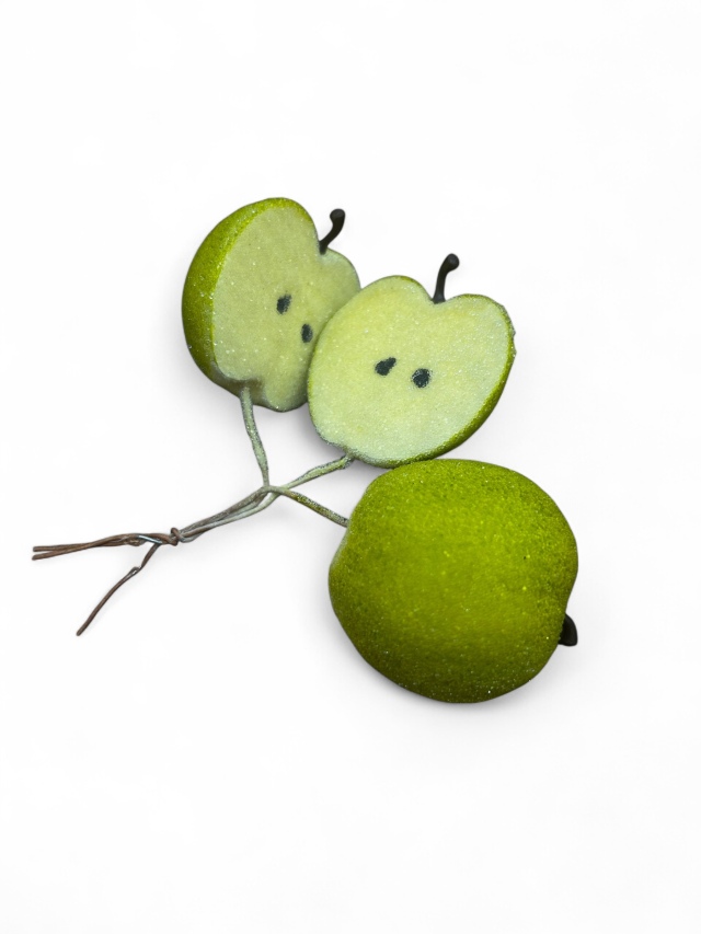 ハーフりんごピック　グリーン　MW10034