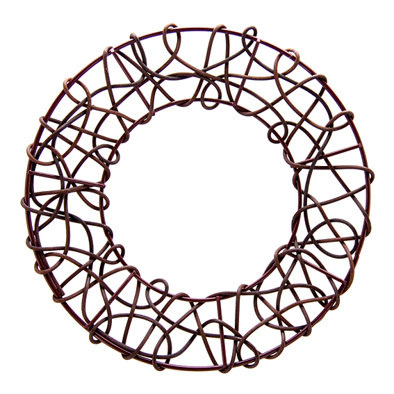 ワイヤーバイン・リースMφ25cm  ブラウン