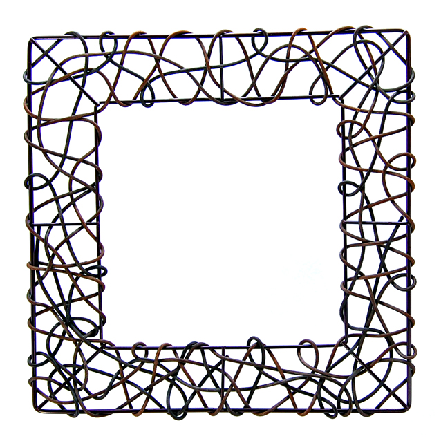 ワイヤーバイン・フレームS ◻︎20cm　ブラウン