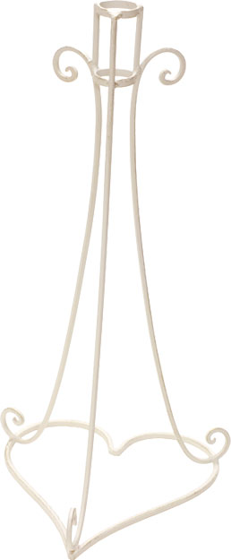 ハートブーケスタンド　４０cm　アイボリーゴールド