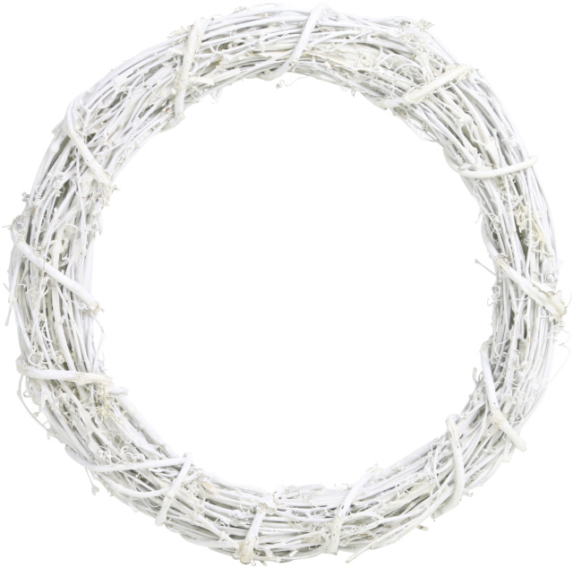 ひげづるリ－ス　ホワイト　30ｃｍ　特別割引60％OFF