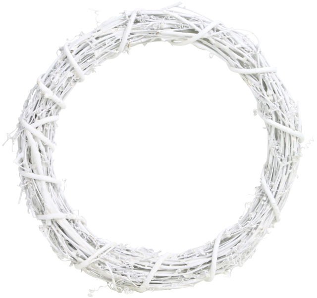 ひげづるリ－ス　ホワイト　25ｃｍ　特別割引60％OFF