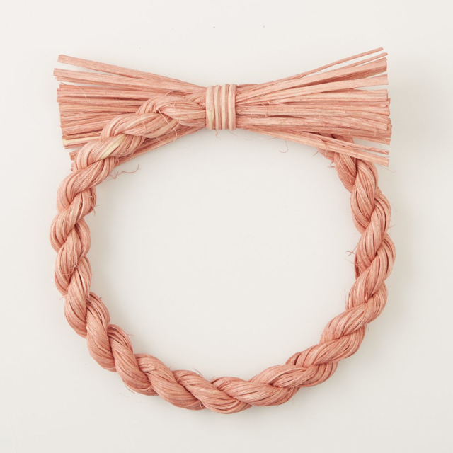 ラタン飾り・リース　大　ピンク　72312-100　廃番セール70％OFF