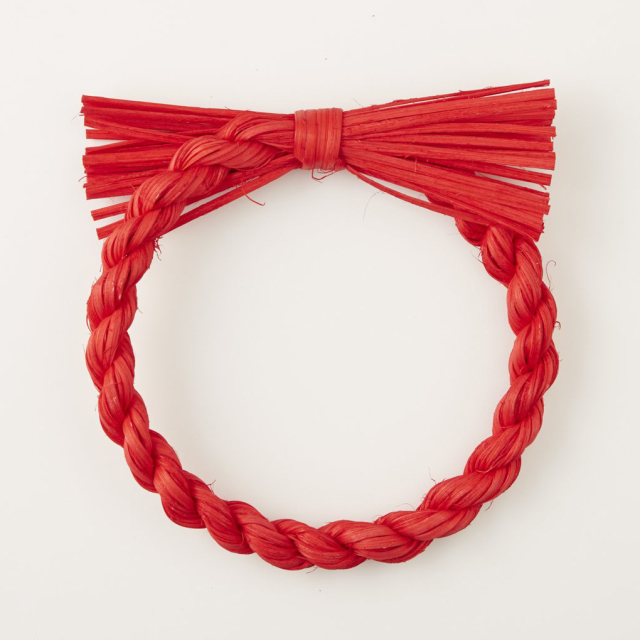 ラタン飾り・リース　大　赤　72312-300　廃番セール70％OFF