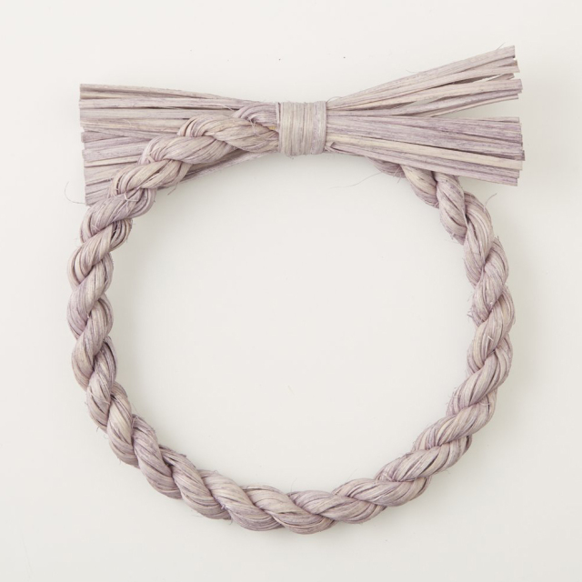 ラタン飾り・リース　大　グレー　72312-870　廃番セール70％OFF