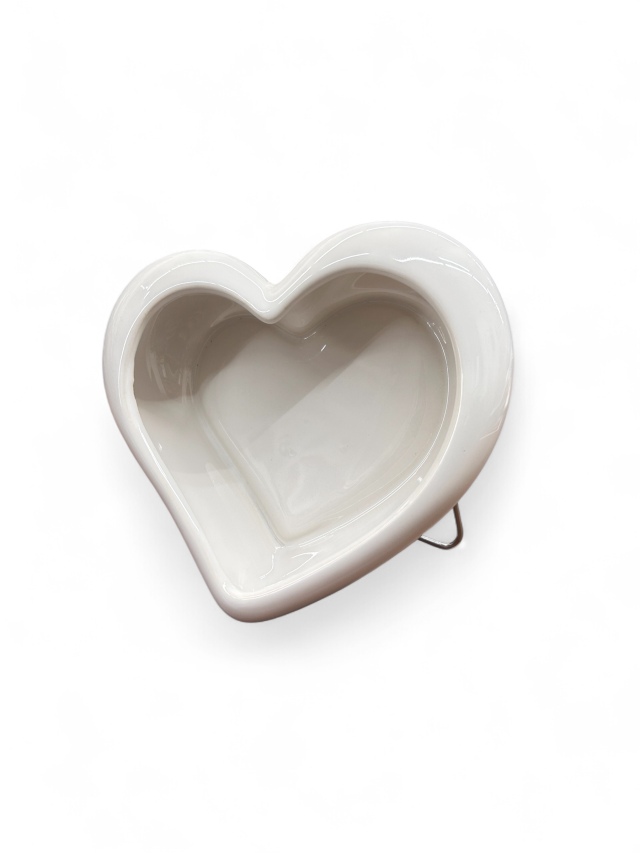 ハート型　大　フラワーアレンジベース　ホワイト　メーカー廃番セール60％OFF