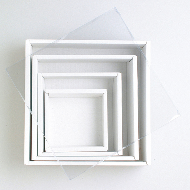 リースボックス(5箱セット)　ホワイト　35cm×35cm　87262