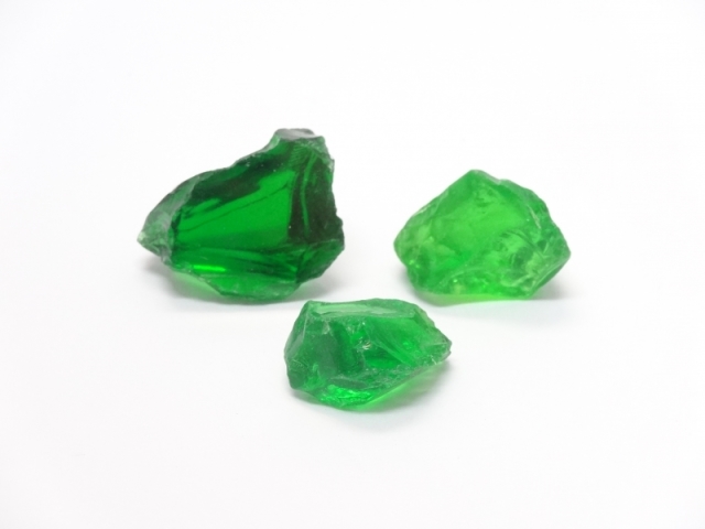 琉球ガラスカレット　L　グリーン　メーカー廃番セール60％OFF