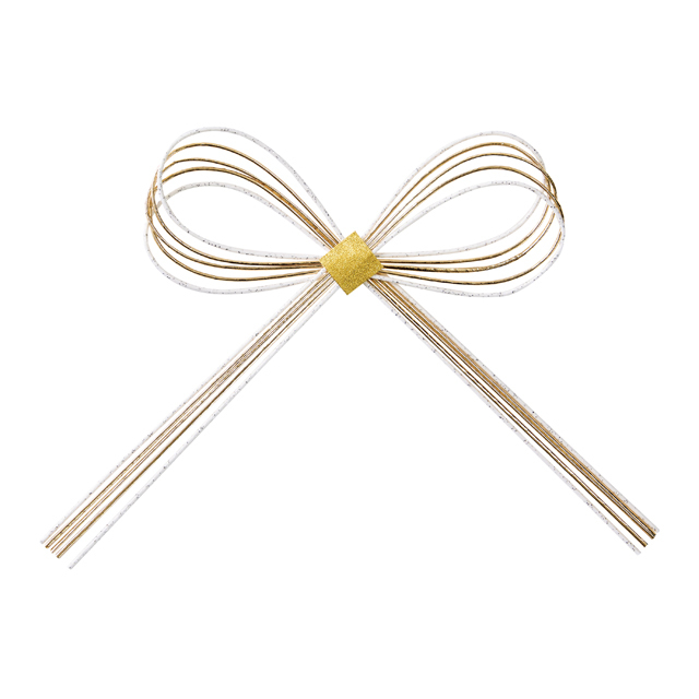 水引きらめき結び ＃１　白　MH510-001