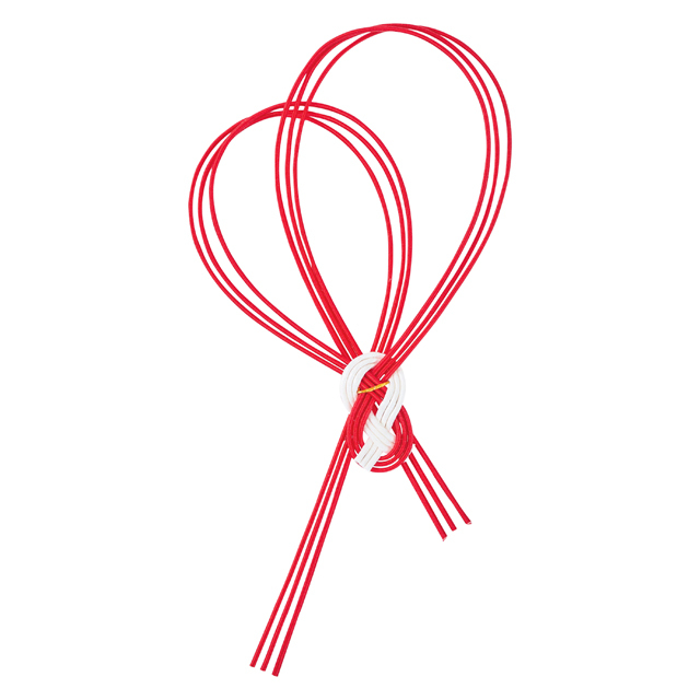 あわじハート結び ＃３　赤　MH575-003