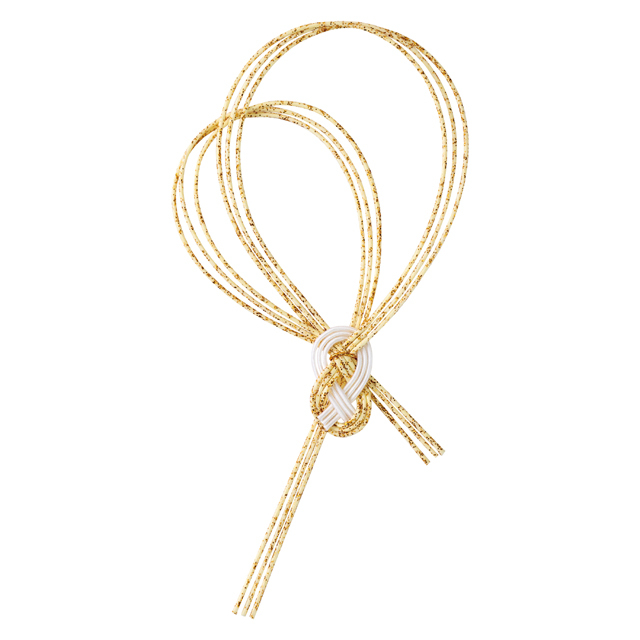 あわじハート結び ＃１８　金　MH575-018