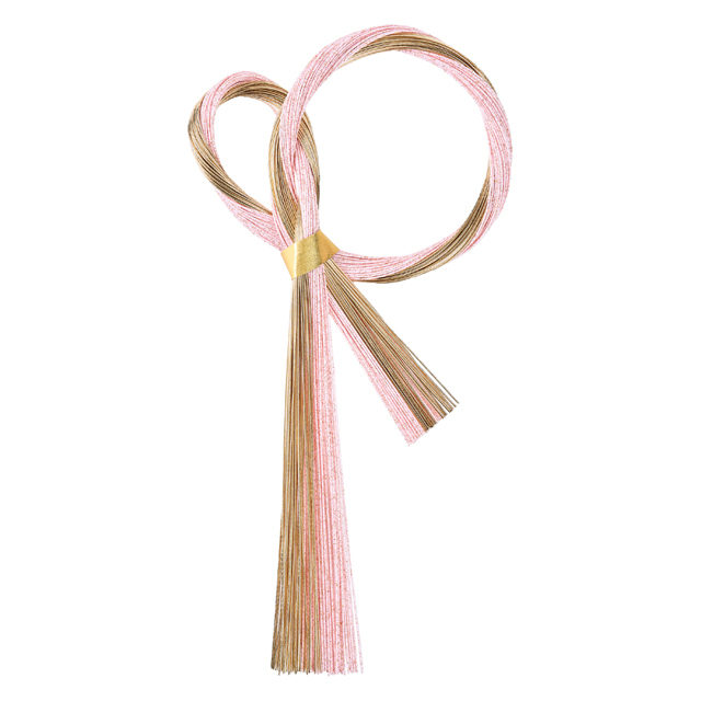 春彩水引飾り ＃２　桃　XJ1407-002