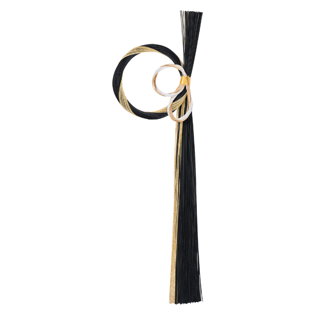 夢眩水引飾り ＃２０　金黒   XJ1409-020