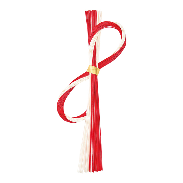 睦月水引飾り ＃３　赤　XJ1414-003