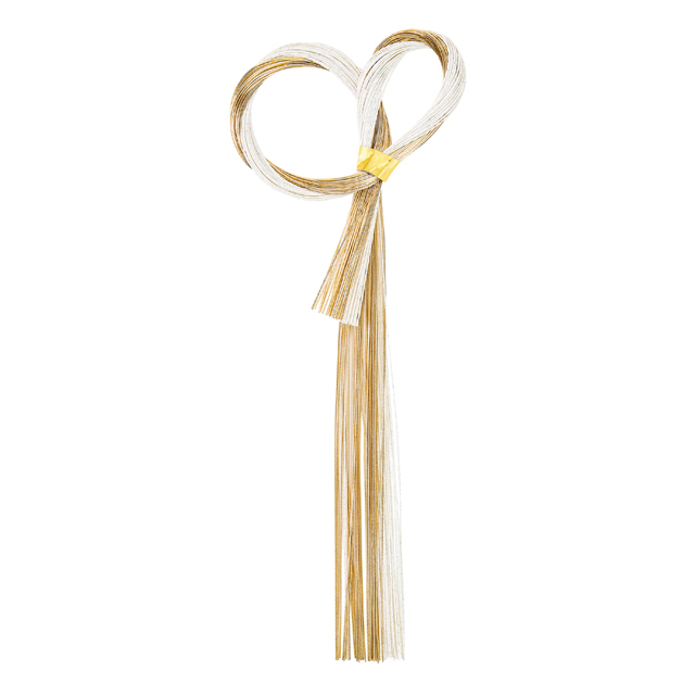 弥生水引飾り ＃１　白　XJ1415-001