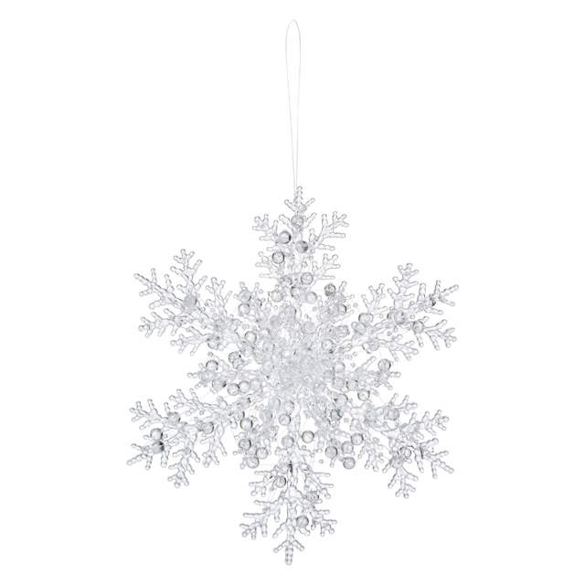 ビーズスノーフレーク ＣＬＥＡＲ　 XO988