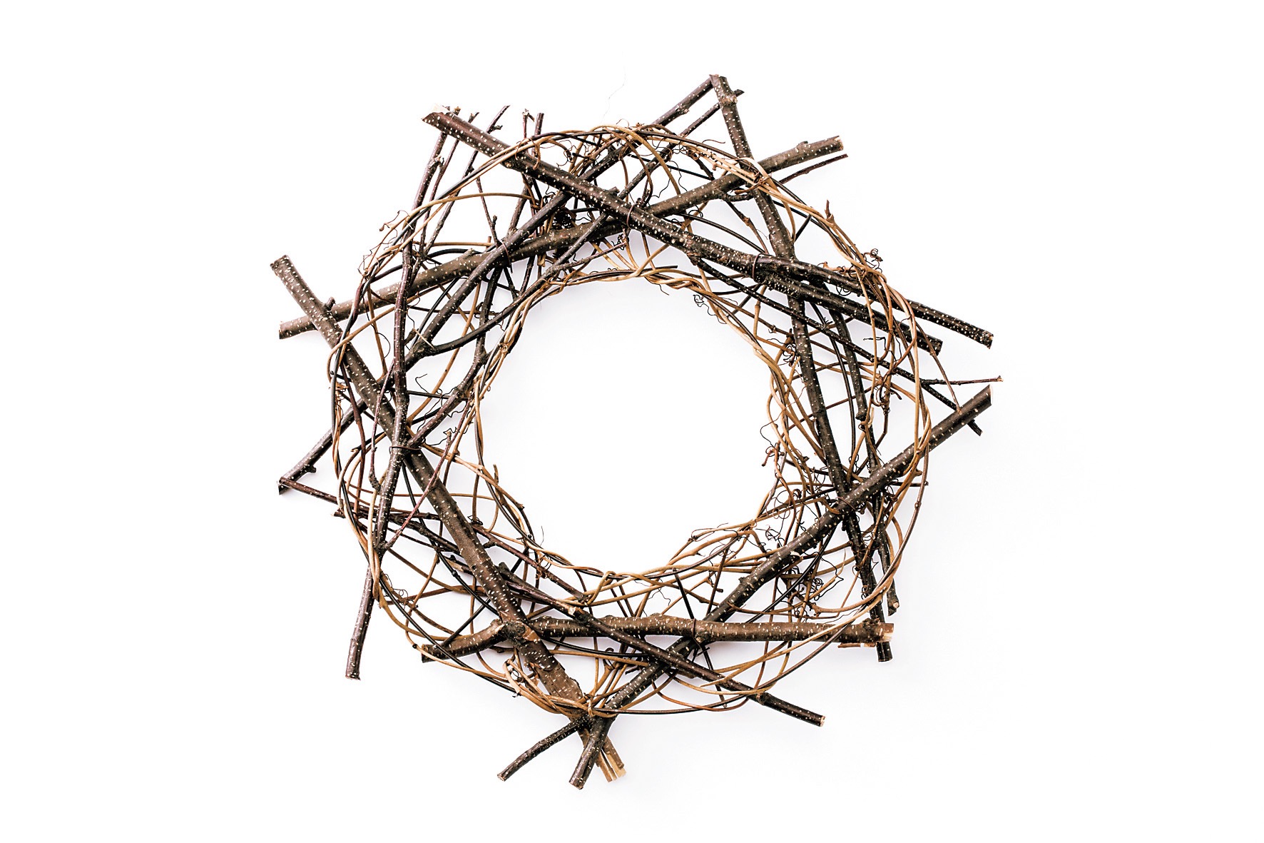 白樺小枝リース・大・N