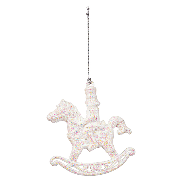 ロッキングホースオーナメント ＷＨＩＴＥ 002894