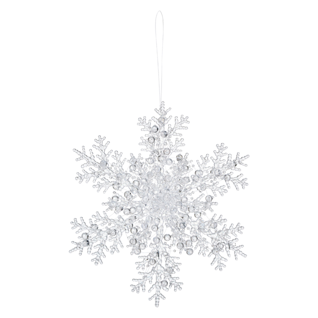 ビーズスノーフレーク ＣＬＥＡＲ　 XO988