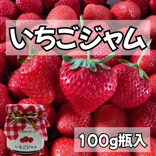 【テスト販売実施中】採れたていちごジャム　/　100ｇ瓶入　/　徳島県三好市産いちご使用　/　丁寧な手仕事