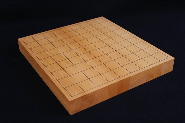 日向榧・国産榧まじり卓上将棋盤　(5671)