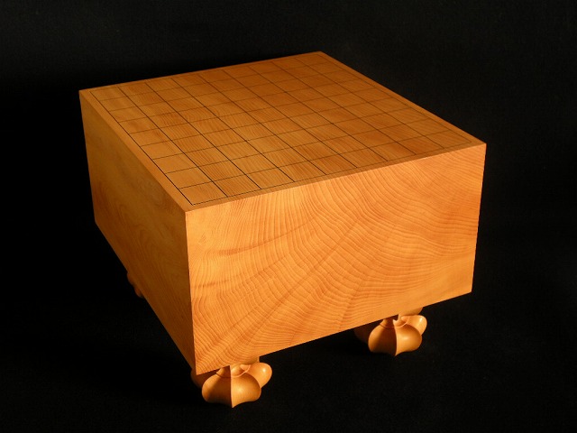 ”陽炎の盤” 日向榧将棋柾目盤　6.0寸