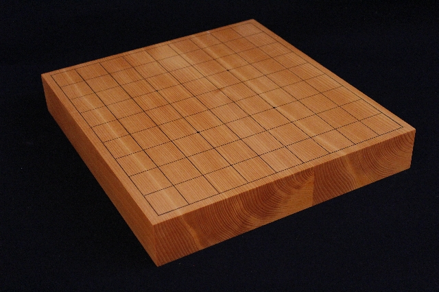 日向榧卓上将棋盤　1.85寸