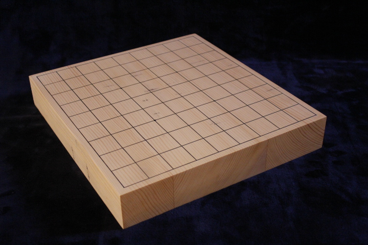 【NEW】　国産本榧卓上将棋盤　【訳あり品】（1寸9分）