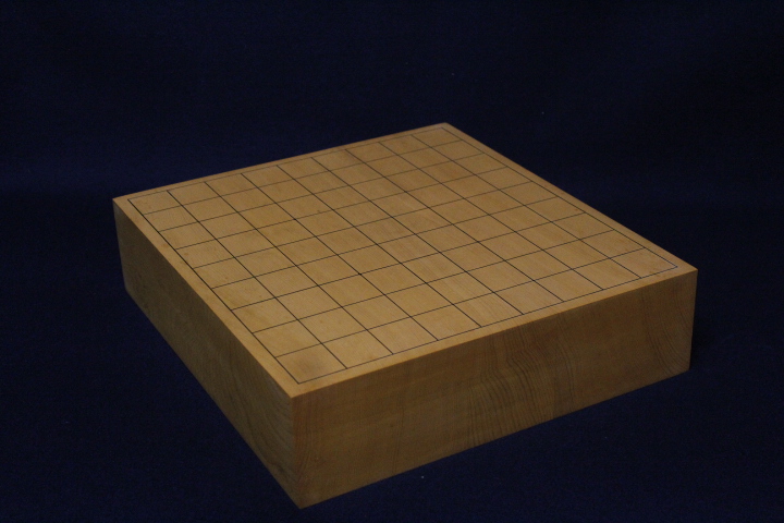 屋久島産本榧卓上将棋盤　2寸9分5厘　2枚継　【柾目】