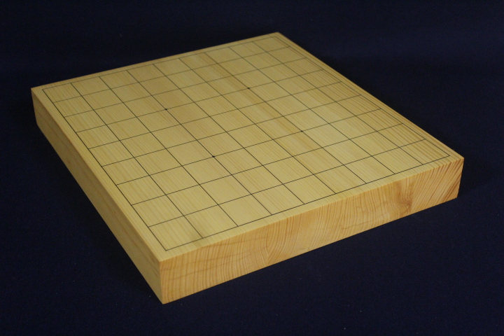 国産本榧卓上将棋盤　【1寸5分5厘】【3枚継】【柾目】