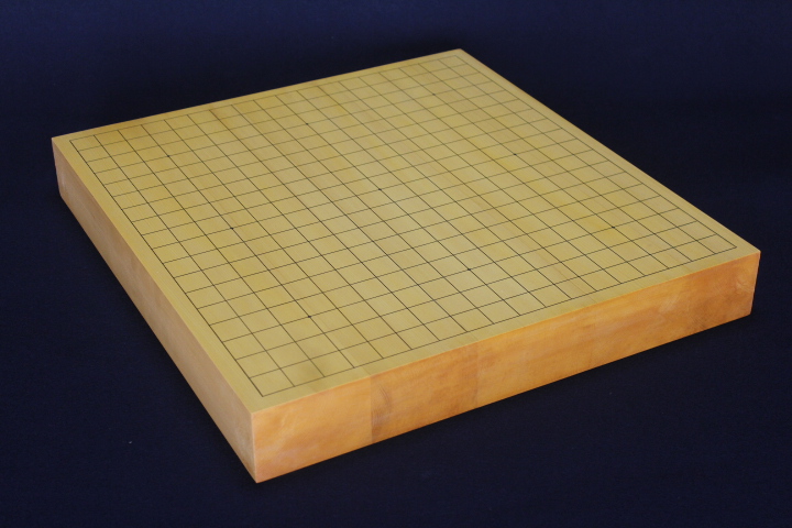 日向榧卓上碁盤　【1寸9分5厘】【5枚継】【糸柾】　　　　