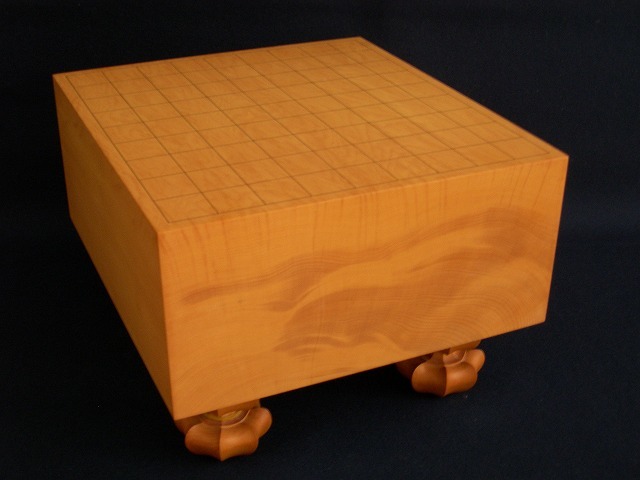 日向本榧将棋盤【杢出し】　5,1寸