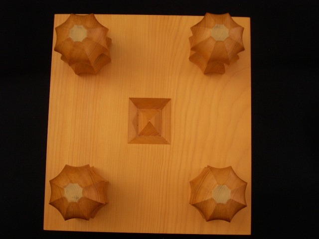 日向榧将棋柾目盤　7.6寸