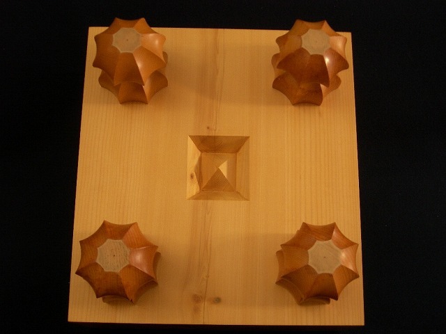 日向榧将棋木表盤　5.0寸