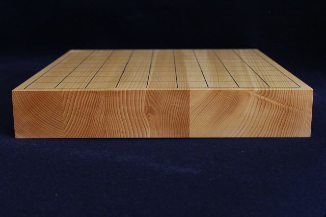 日向榧卓上将棋盤　1.85寸