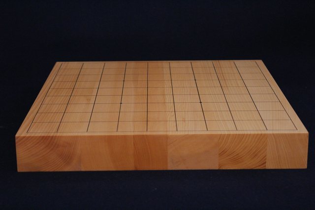 国産日向まじり榧卓上将棋盤　1.45寸