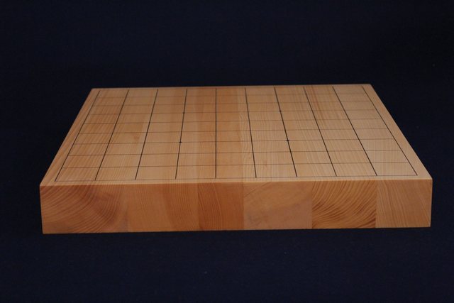 国産日向まじり榧卓上将棋盤　1.45寸