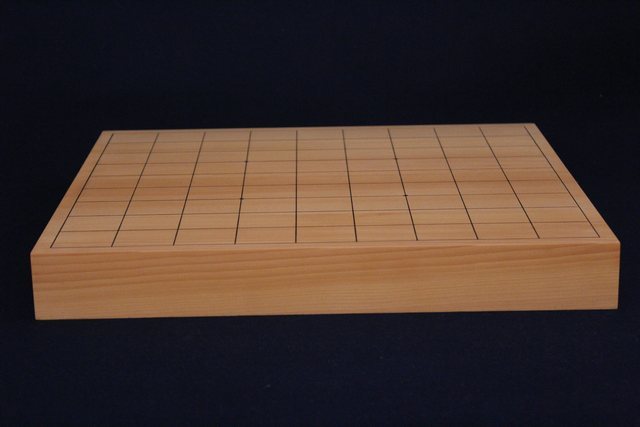 国産日向まじり榧卓上将棋盤　1.45寸