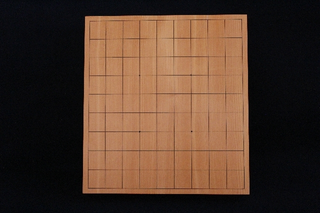 日向榧卓上将棋盤　1.85寸
