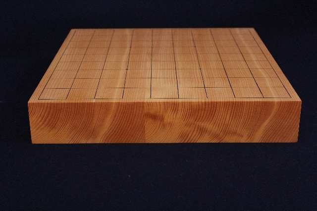 日向榧卓上将棋盤　1.85寸