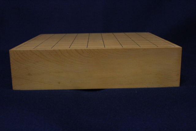 屋久島産本榧卓上将棋盤 2寸9分5厘 2枚継 【柾目】