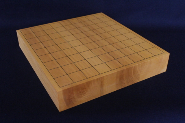日向産本榧卓上将棋盤　2寸　糸柾