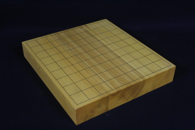 日向榧卓上将棋盤　【1寸9分】【3枚継】【柾目】　　　　