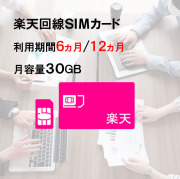 SIMカード,楽天,サムネイル,30GB
