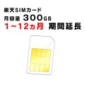 楽天SIMカード,300GB,圧縮済