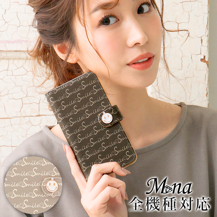 スマホケース 手帳型 カバー 手帳型ケース スマイル smile スマイリー ニコ