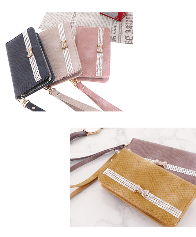 スマホケース 手帳型 カバー 手帳型ケース ベルトなし アースカラー リボン